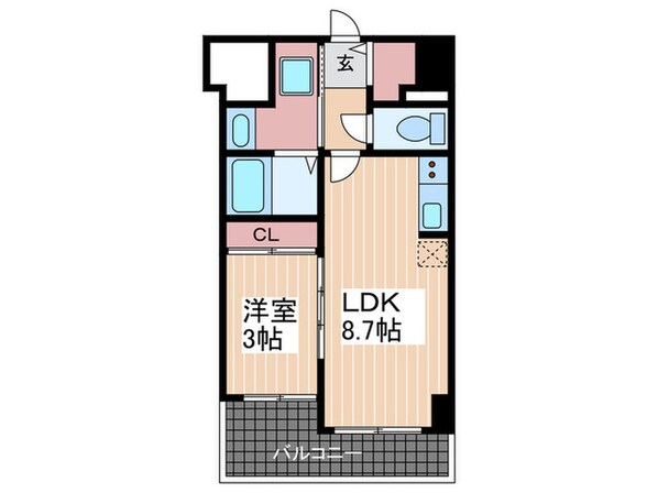 Ｓ－ＲＥＳＩＤＥＮＣＥ舟入本町の物件間取画像